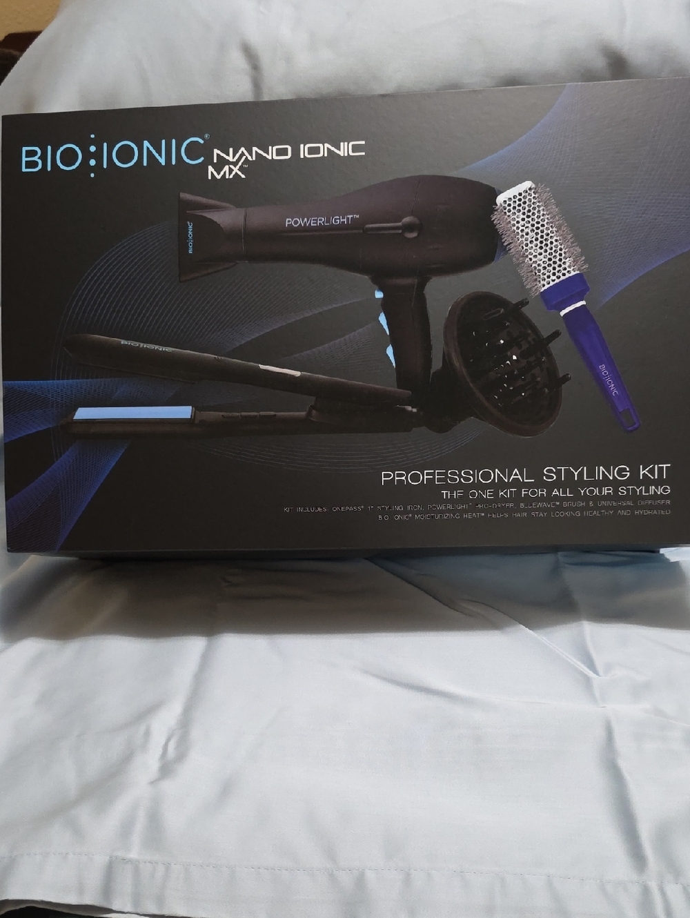 Bio Ionic Nano Ionic MX Professional Styling Kit - Black/Blue